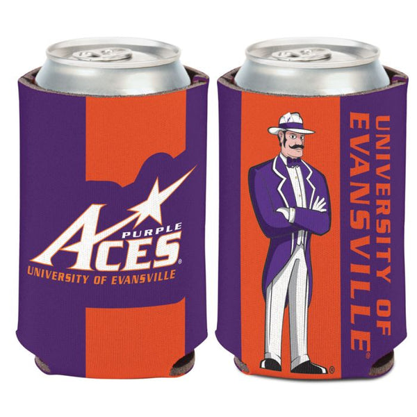 Wholesale-Evansville Purple Aces TWO COLOR Can Cooler 12 oz.