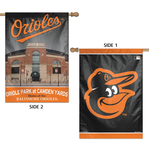 Baltimore Orioles Stadium MLB Vertical Flag 2 Sided 28" x 40"