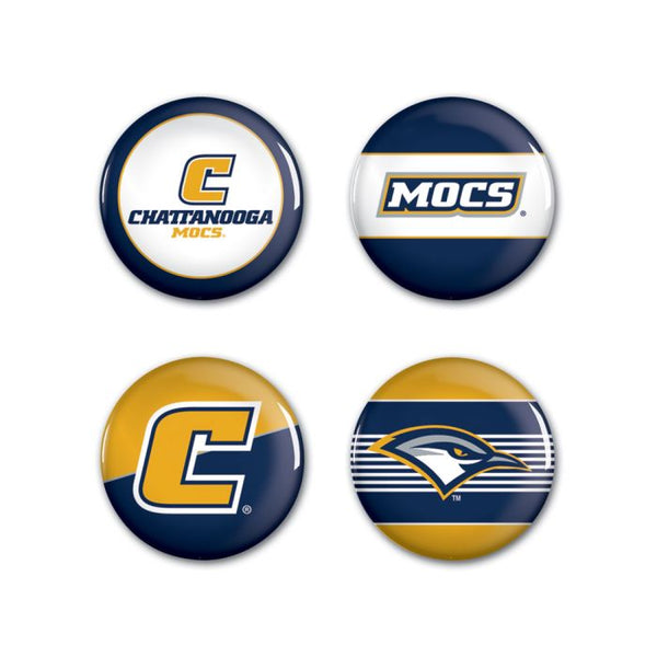 Wholesale-Tennessee Chattanooga Mocs Button 4 Pack 1 1/4" Rnd
