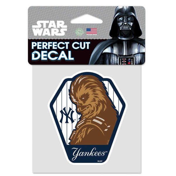 New York Yankees / Star Wars Chewie Perfect Cut Color Decal 4" x 4"