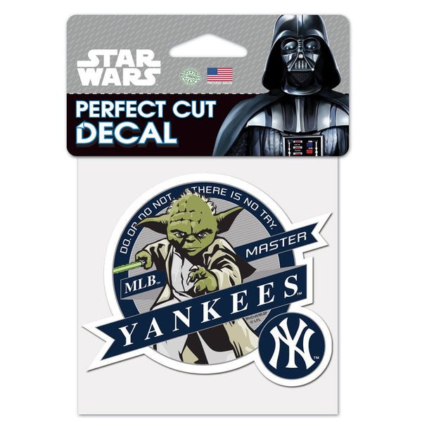 New York Yankees / Star Wars Yoda Perfect Cut Color Decal 4" x 4"