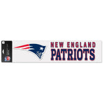 New England Patriots Perfect Cut Decals 4" x 17"