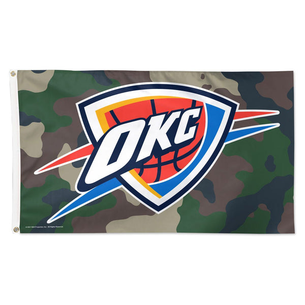 Oklahoma City Thunder CAMO Flag - Deluxe 3' X 5'