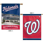 Washington Nationals Stadium MLB Vertical Flag 2 Sided 28" x 40"