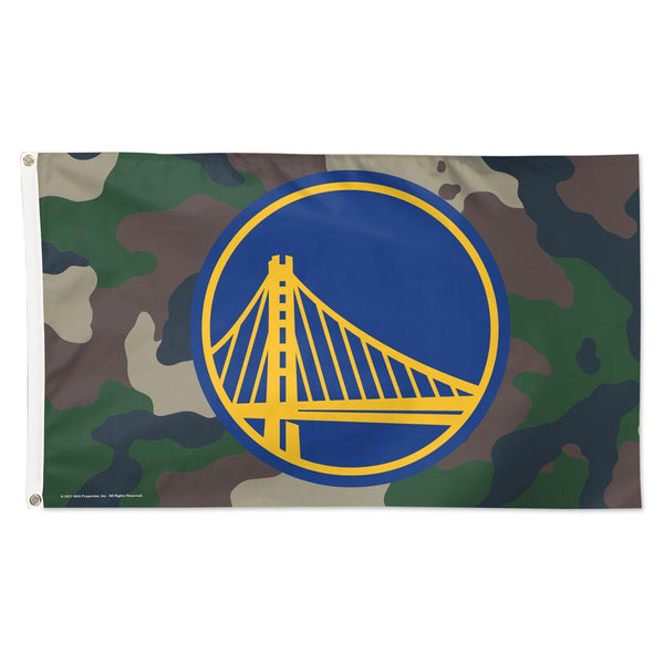 Golden State Warriors CAMO Flag - Deluxe 3' X 5'