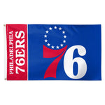 Philadelphia 76ers TEAM BLOCK Flag - Deluxe 3' X 5'