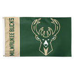 Milwaukee Bucks TEAM BLOCK Flag - Deluxe 3' X 5'