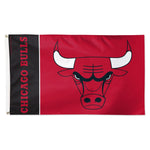 Chicago Bulls TEAM BLOCK Flag - Deluxe 3' X 5'