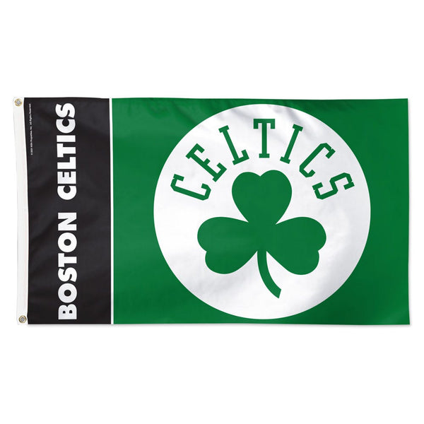 Boston Celtics Team Block Flag - Deluxe 3' X 5'