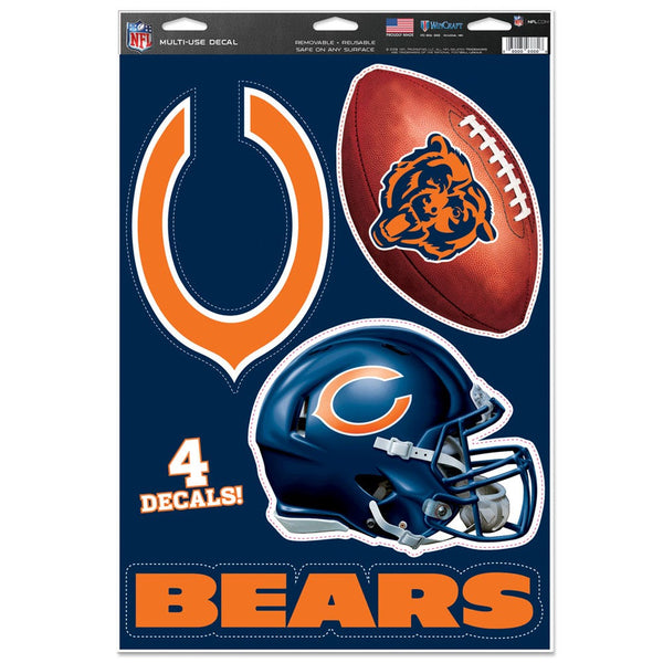 Chicago Bears Multi-Use Decal 11" x 17"