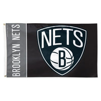 Brooklyn Nets TEAM BLOCK Flag - Deluxe 3' X 5'