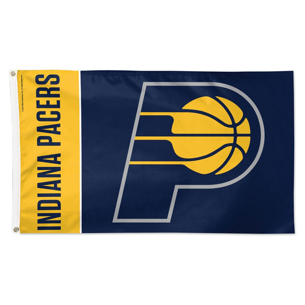 Indiana Pacers TEAM BLOCK Flag - Deluxe 3' X 5'