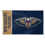 New Orleans Pelicans TEAM BLOCK Flag - Deluxe 3' X 5'