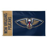 New Orleans Pelicans TEAM BLOCK Flag - Deluxe 3' X 5'