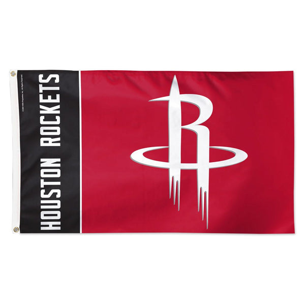 Houston Rockets TEAM BLOCK Flag - Deluxe 3' X 5'