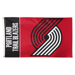 Portland Trail Blazers TEAM BLOCK Flag - Deluxe 3' X 5'