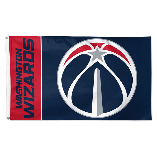 Washington Wizards TEAM BLOCK Flag - Deluxe 3' X 5'