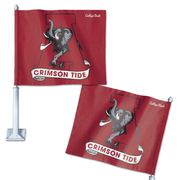 Alabama Crimson Tide /College Vault Car Flag 11.75" x 14"
