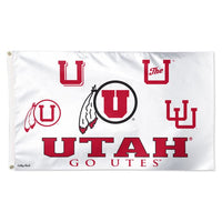 Wholesale-Utah Utes /College Vault evolution Flag - Deluxe 3' X 5'