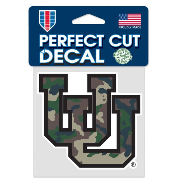 Wholesale-Utah Utes Camo Perfect Cut Color Decal 4" x 4"