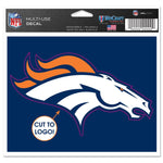 Denver Broncos Multi-Use Decal - cut to logo 5" x 6"