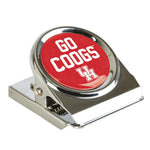 Wholesale-Houston Cougars SLOGAN Metal Magnet Clip