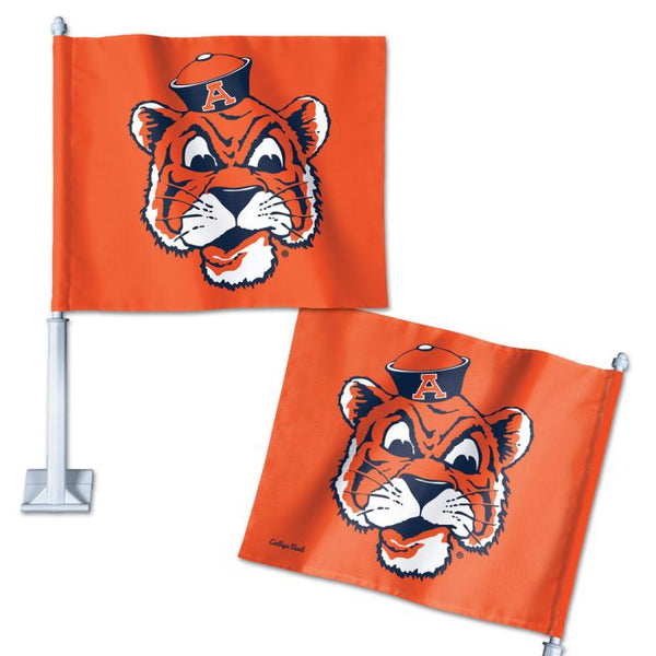 Wholesale-Auburn Tigers /College Vault mascot orange Car Flag 11.75" x 14"