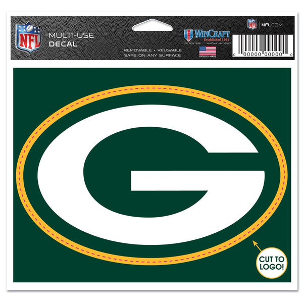 Green Bay Packers Multi-Use Decal - cut to logo 5" x 6"
