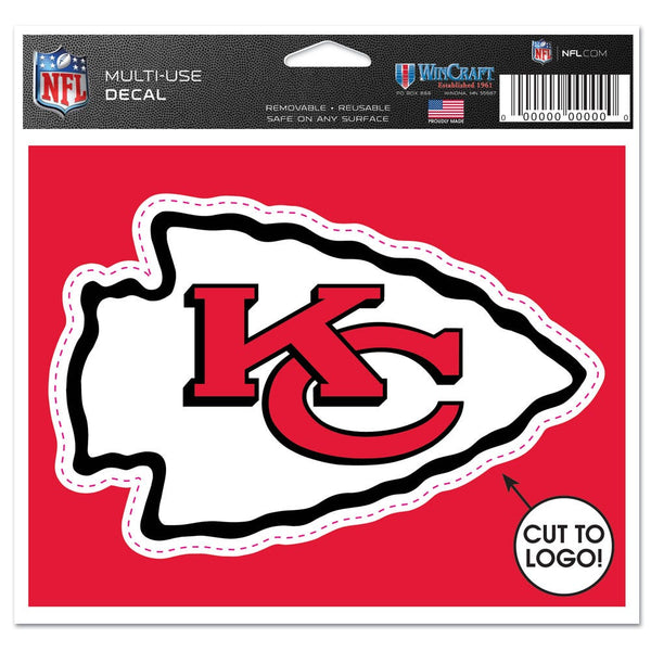 Kansas City Chiefs Multi-Use Decal - cut to logo 5" x 6"