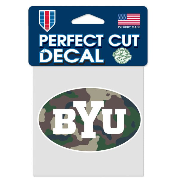 Wholesale-Brigham Young Cougars Perfect Cut Color Decal 4" x 4"