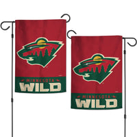 Minnesota Wild Applique Garden Flags 12.5" x 18"