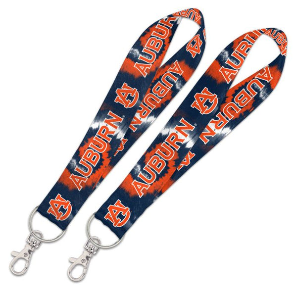 Wholesale-Auburn Tigers TIE DYE Lanyard Key Strap 1"