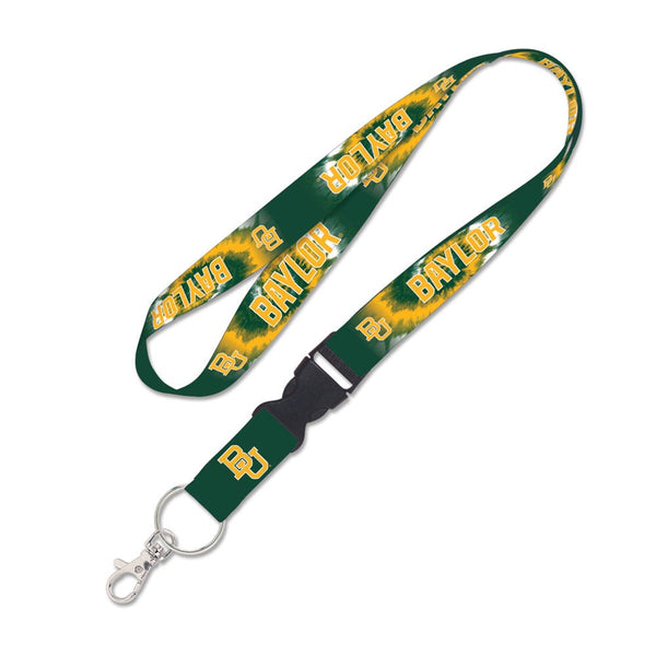 Baylor Bears TIE DYE Lanyard w/detachable buckle 1"