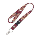 Wholesale-Florida State Seminoles TIE DYE Lanyard w/detachable buckle 1"