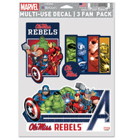 Wholesale-Ole Miss Rebels / Marvel (C) 2021 Marvel Multi Use 3 Fan Pack