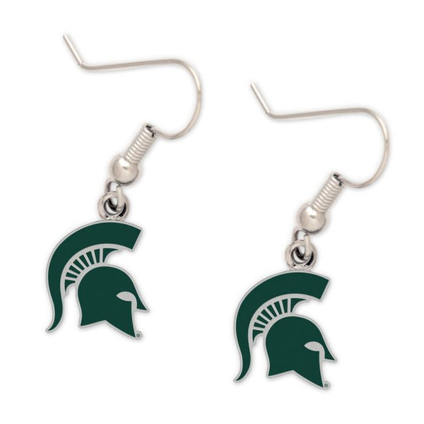 Wholesale-Michigan State Spartans SPARTAN HEAD Earrings Jewelry Card