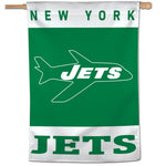 New York Jets / Classic Logo Retro Vertical Flag 28" x 40"