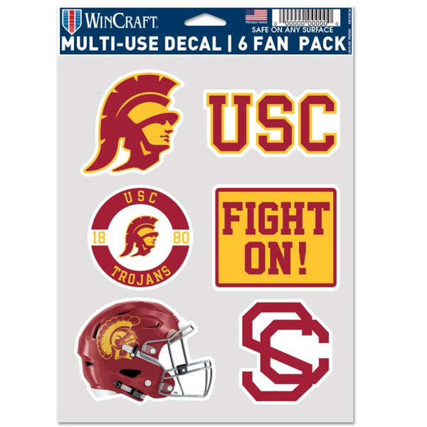 Wholesale-USC Trojans FOOTBALL Multi Use 6 Fan Pack