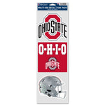 Wholesale-Ohio State Buckeyes FOOTBALL Fan Decals 3.75" x 12"