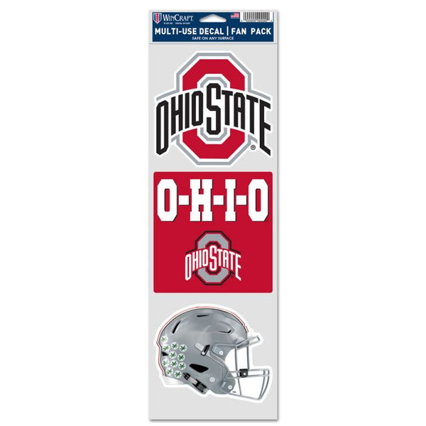 Wholesale-Ohio State Buckeyes FOOTBALL Fan Decals 3.75" x 12"