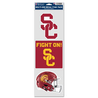 Wholesale-USC Trojans FOOTBALL Fan Decals 3.75" x 12"