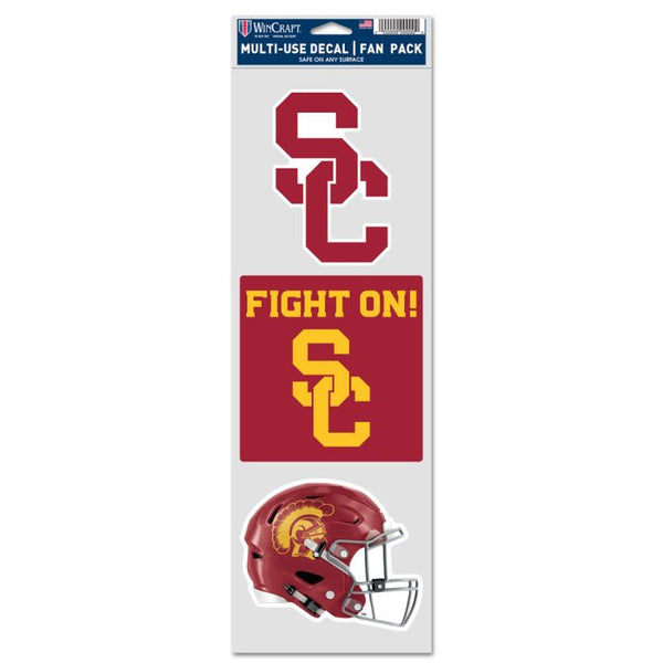 Wholesale-USC Trojans FOOTBALL Fan Decals 3.75" x 12"