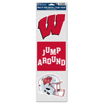 Wholesale-Wisconsin Badgers Wisconsin FOOTBALL Fan Decals 3.75" x 12"