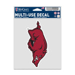 Wholesale-Arkansas Razorbacks Fan Decals 3.75" x 5"