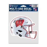 Wholesale-Wisconsin Badgers HELMET Fan Decals 3.75" x 5"