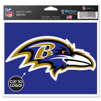 Baltimore Ravens Multi-Use Decal - cut to logo 5" x 6"