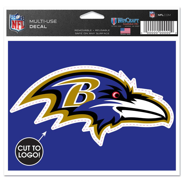 Baltimore Ravens Multi-Use Decal - cut to logo 5" x 6"
