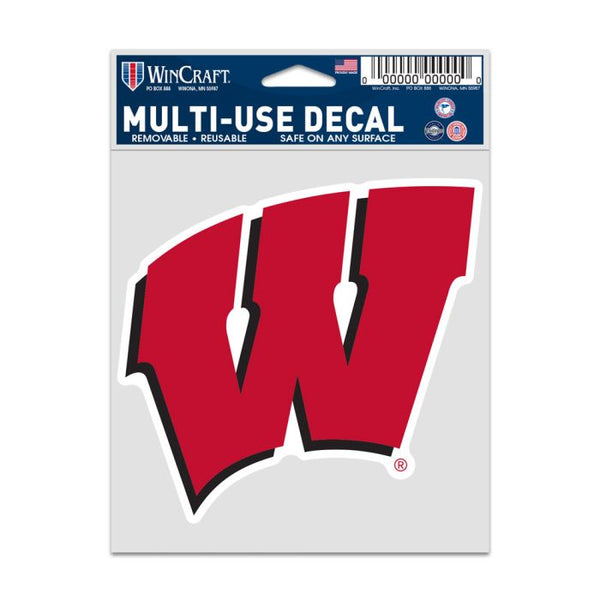 Wholesale-Wisconsin Badgers LOGO Fan Decals 3.75" x 5"