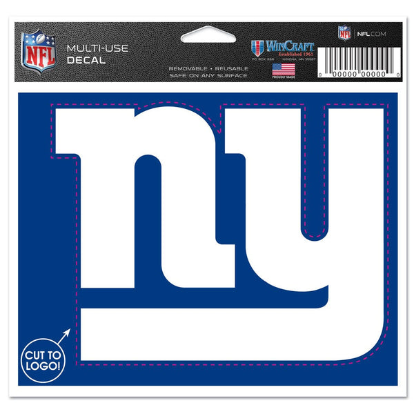 New York Giants Multi-Use Decal - cut to logo 5" x 6"