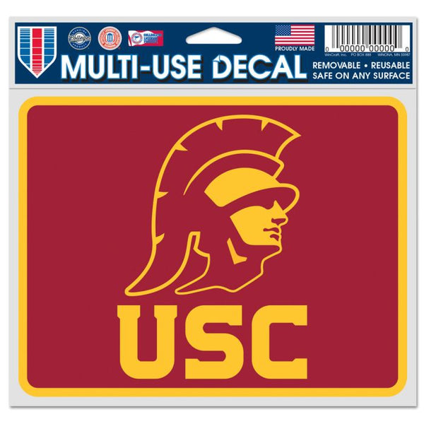 Wholesale-USC Trojans RECTANGLE Fan Decals 5" x 6"